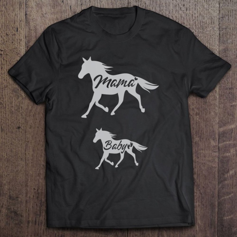 Womens Mama Horse Pregnancy Announcement Gift For Wom… Gem